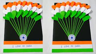 Independence Day Craft Ideas  Independence Day Card  Tricolour Craft Ideas  15th August Craft [upl. by Nyrtak]