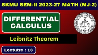 L12  Leibnitz Theorem  SKMU MATH MJ2 SEMII 202327 [upl. by Nyrac]