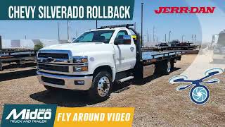 Chevy Silverado 6500HD JerrDan Rollback Tow Truck JerrdanCorp [upl. by Kedezihclem]