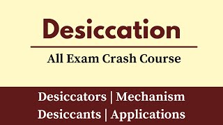 Desiccation  Process Of Desiccation In Hindi Urdu  Desiccator In Laboratory  Online Tutoring [upl. by Freda265]