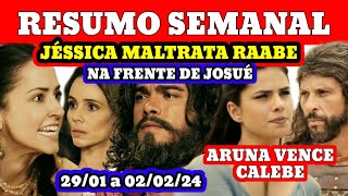 A TERRA PROMETIDA SEMANAL DE 2901 A 020224 JOSUÉ REPREENDE JÉSSICA POR CAUSA DE RAABE [upl. by Esdras615]