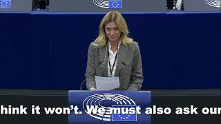 quotUcraina fermiamo questa folliaquot intervento a Strasburgo di Francesca Donato [upl. by Agosto]