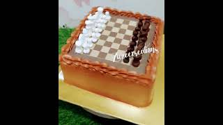 Chessboard cake chess chesspawn chessboardcake cakevideos cakeideas [upl. by Neiviv]