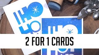 2 for 1 Christmas Cards  Double the Value [upl. by Tammara]