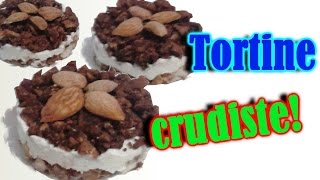 DOLCI VEGAN CRUDISTI CON FRUTTA SECCA E CREMA DI ANACARDI  SENZA ZUCCHERO RAW MINI PIES [upl. by Ydorb]