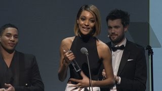 Jourdan Dunn  Model of The Year  British Fashion Awards 2015 [upl. by Nuri415]