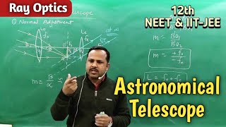 Astronomical Telescope  Ray Optics  class 12th  Physics handwritten notes [upl. by Artima]