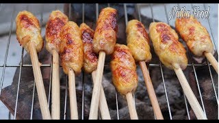 Nem nướng cách làm nem dai giòn và không bị khô Vietnamese BBQ pork skewer Natha Food [upl. by Ravaj14]