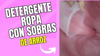 Haz con solo 500 gramos de arroz cocido de sobras de comida más de 10 litros de jabón para ropa [upl. by Orian]