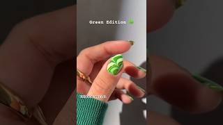 Marble Nails Green Edition 🍀💚 [upl. by Breech963]