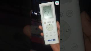 WALTON AC remote Use  রিমোট দিয়ে রুমের তাপমাত্রা দেখুন [upl. by Lerraf]