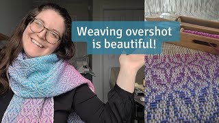 Weaving a Gorgeous Overshot Scarf on a 4shaft Leclerc Loom An Overshot Series Part 3 [upl. by Heall]