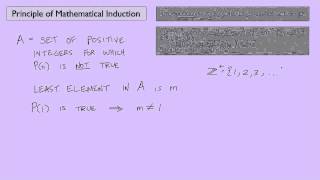 Abstract Algebra 1 Principle of Mathematical Induction [upl. by Gonick]