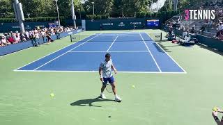 Borna Gojo CRO serves it out against Nick Hardt DOM  2024 US Open Q1 [upl. by Anhoj]