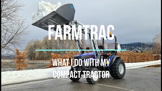 Farmtrac compact tractor at work [upl. by Alomeda]