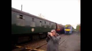 Train Spotter Almost Killed by High Speed Train [upl. by Neik]