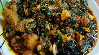 How to cook Edikang Ikong soup using fresh Uguwater leavenigeriansoup vegetablesouprecipe [upl. by Cornela]