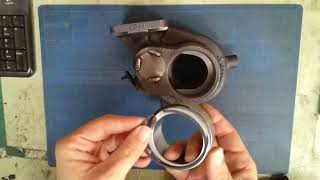 Kinugawa Turbo for Mitsubishi Fuso 4D34T turbocharger flange adapter for handmade welding dump pipe [upl. by Naira468]