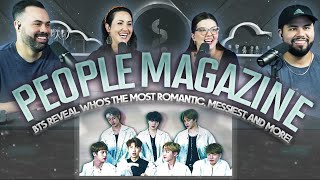 BTS quotPeople Magazine Interviewquot Reaction Another chaotic and hilarious interview 😂 Couples React [upl. by Rolecnahc439]