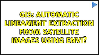 GIS Automatic Lineament Extraction from satellite images using ENVI [upl. by Massey31]