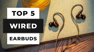 TOP 5 Best Wired Earbuds 2024 [upl. by Lavinia]