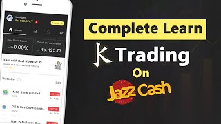 Learn k Trading on jazzcash to Buy and Sell Shares  trade on jazzcash [upl. by Ahcmis821]