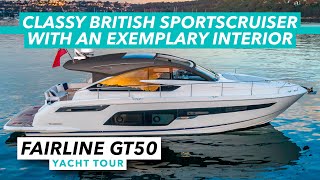 Classy British sportscruiser with exemplary interior finish  Fairline Targa 50GT yacht tour  MBY [upl. by Emogene]