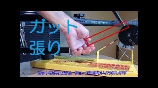 「クリッパーメイトでガット張り」Stringing by KLIPPERMATE for Wilson ProStaff 97 LS with Luxilon ALU Power 125 [upl. by Ailina544]