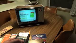 Watch a 1978 Zenith Chromacolor II Color TV with Space Command Remote Control [upl. by Wilhide599]