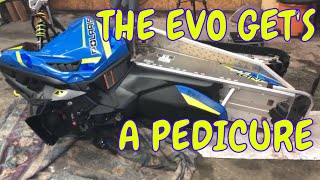 2019 Polaris EVO 550  Studding the Track [upl. by Timmons333]