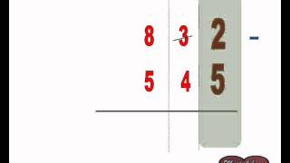 Takeawayborrowing method subtraction [upl. by Robillard]