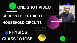 2 chapters in ONE SHOT  Current Electricity  Household Circuits  Class 10 ICSE  Sunando Debnath [upl. by Aiciram]