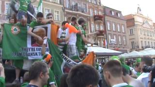 Euro 2012 song Poznan Irish fans singing [upl. by Fidele]