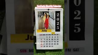 Synthetic A3 size calendar 2025 year calendar calendardate syntheticdiamond a3 new collection [upl. by O'Carroll]