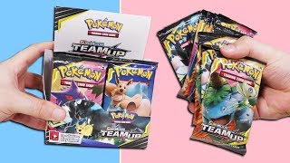 Opening a Pokemon Team Up Booster Box 36 Packs [upl. by Larkin855]