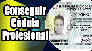 Como conseguir la Cedula Profesional Paso a Paso [upl. by Spearing]