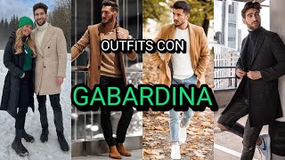 130 OUTFITS con GABARDINA y CHAQUETAS LARGAS para hombre [upl. by Farrish181]