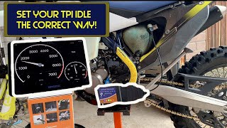 The best way to set your KTM HUSQVARNA idle speed  Onboard Diagnostics OBD2 scanner and App  TPI [upl. by Ahsea]