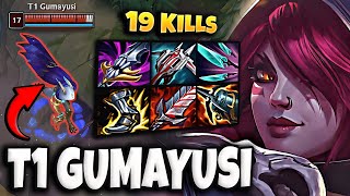 T1 Gumayusi Xayah vs Kaisa  ADC  Patch 141 Ranked Korea ✅ [upl. by Mosnar]