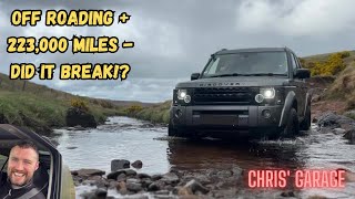 Discovery 3 LR3  Off Roading with 223000 miles  Drumclog Off Road Centre [upl. by Placido]