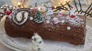 RECETTE BUCHE DE NOËL RAPIDE ET FACILE A FAIRE [upl. by Aneetsyrk]