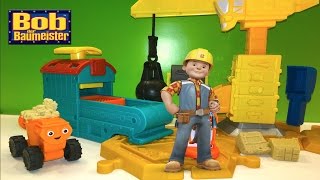 BOB DER BAUMEISTER MASH UND MOLD GROßBAUSTELLE SPIELSET MIT KINETISCHES SAND FISHER PRICE SPIELZEUG [upl. by Auburta]