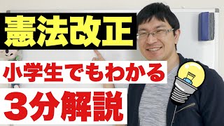 憲法改正の手続きについて世界一わかりやすく説明してみた [upl. by Leirda526]