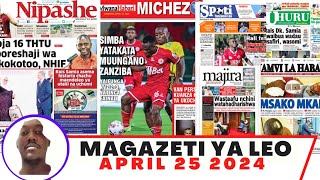 Magazeti ya leo April 252024 Alhamisi asubuhimagazeti ya michezo leo asubuhi AlhamisiYanga [upl. by Pascoe]