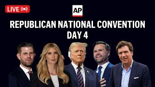 RNC LIVE Trump gives speech on Day 4 at Republican National Convention [upl. by Nyral]