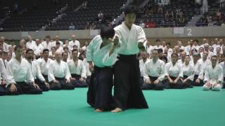 Aikido Class Mitsuteru Ueshiba Hombu Dojocho  12th IAF Congress in Takasaki [upl. by Annaiek]