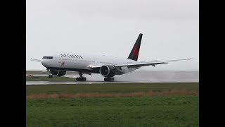 Wet Air Canada 777300 landing YVR [upl. by Farlee]