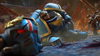 WARHAMMER 40K The Death Of Space Marines Fight Scene 2023 4K ULTRA HD [upl. by Ayanaj318]