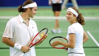 The Day Federer and His Wife Mirka Played Doubles Together Beginning of a Great Love Story [upl. by Leidag]