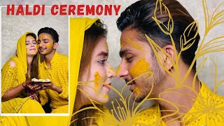 HALDI CEREMONY 💛 Rehmanmalik  Muskanmalik rehkan rehkankishadi trending couple youtube [upl. by Marti]